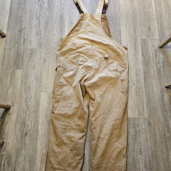 Carhartt bibs khacki tan insulated 48x34 - Picture 13 of 16